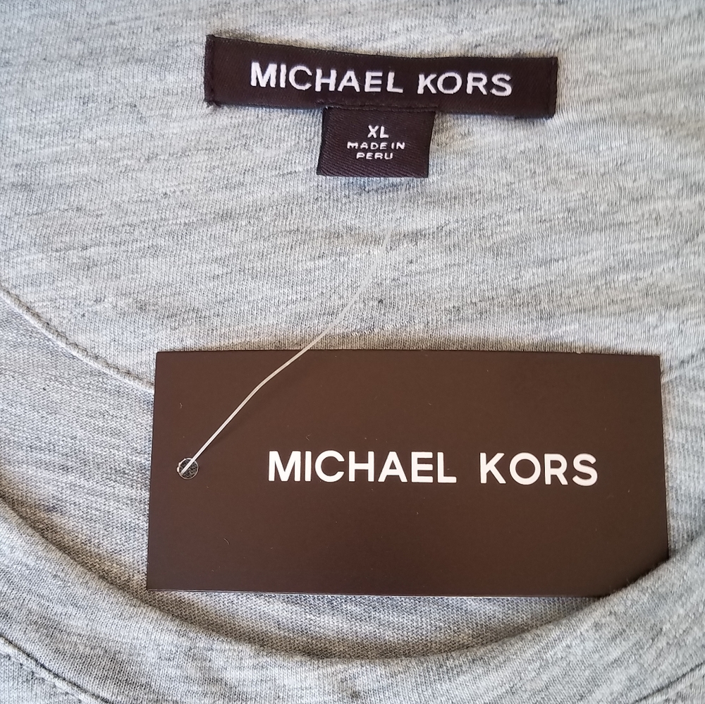 Michael Kors Embroidered Logo Long Sleeve Crewneck Shirt - Picture 6 of 7